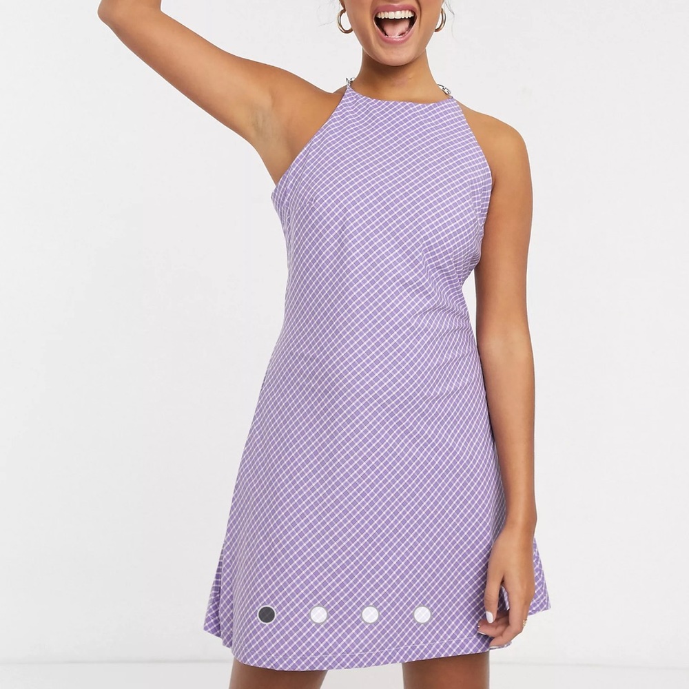 The Ragged Priest Halter-neck Dress in Lilac